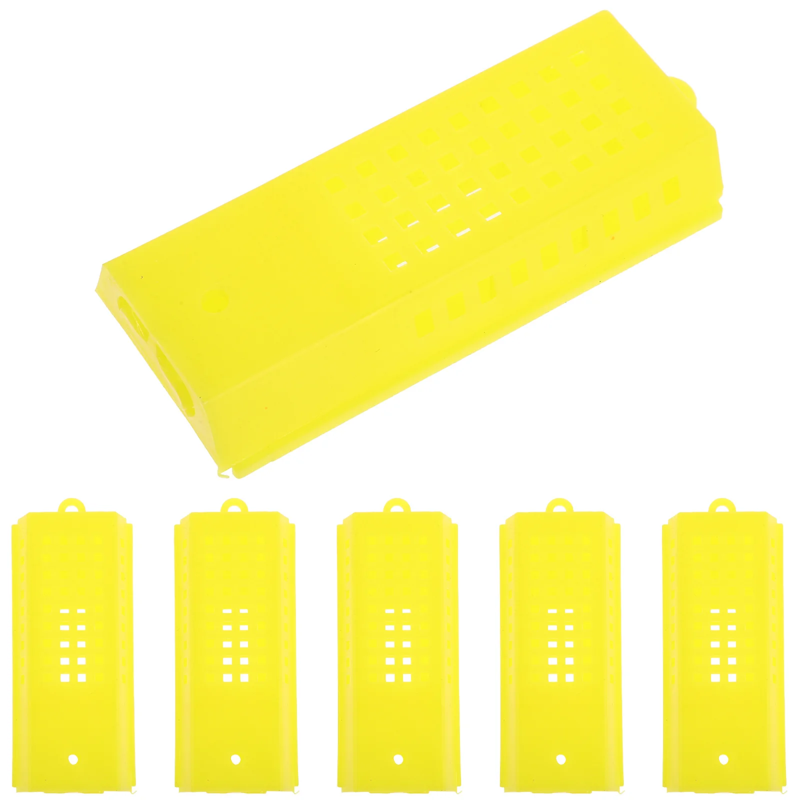 

10pcs Plastic Queen-Bee Breeding Cages Bee Queen Cell Protectors Durable Beekeeping Tools Lightweight Protection Cage For Queen