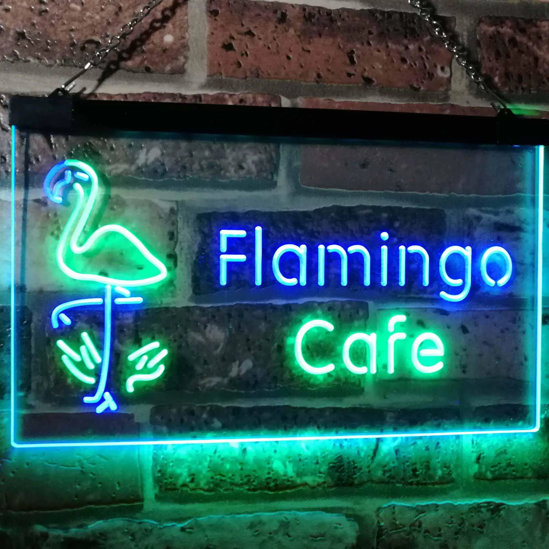 

Двухцветный светодиодный неоновый знак Flamingo Cafe st6-i2828