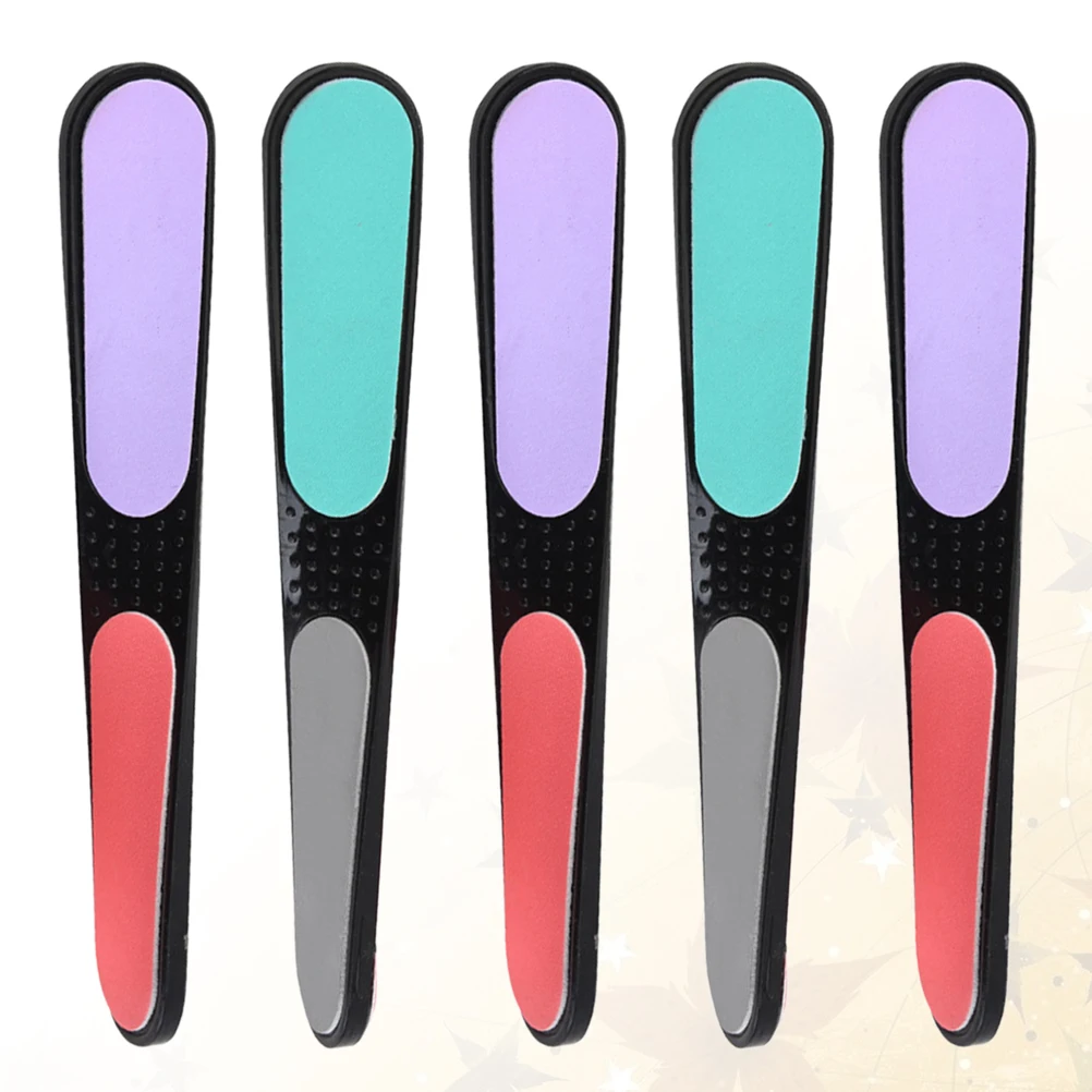 Limes à ongles à quatre faces, outil de manucure, polissage, pour Extensions de faux ongles naturels, utilisation artistique, lisse, sûr et pratique, 10 pièces
