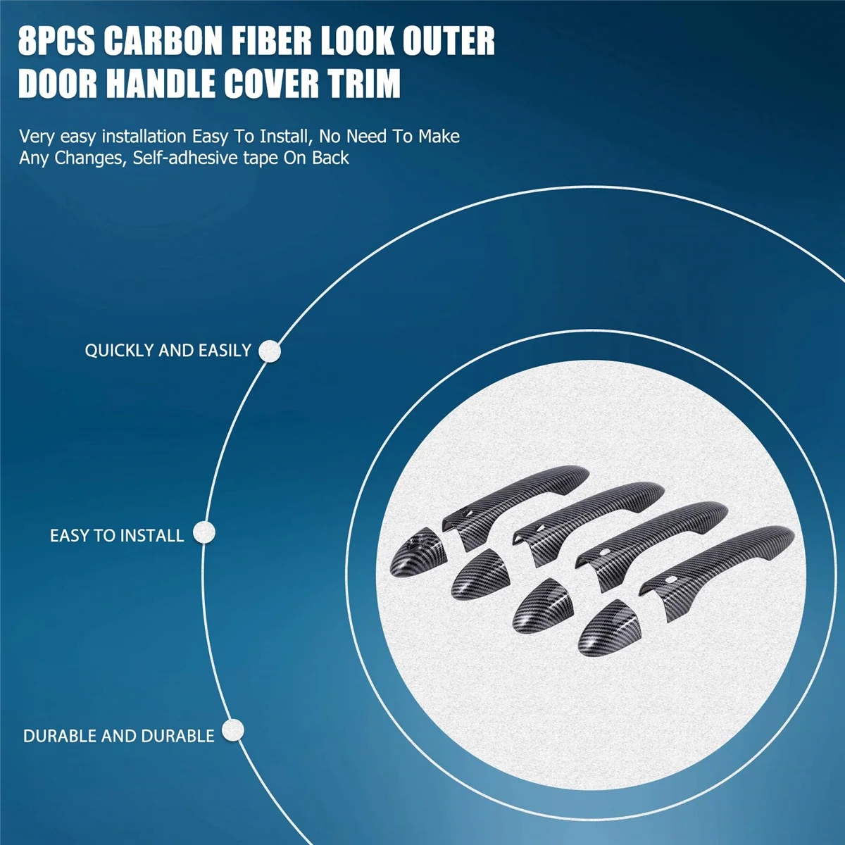 

# Автомобильные детали и аксессуары 78M, накладка на внешнюю дверную ручку из углеродного волокна для Maserati Levante, карбоновый цвет