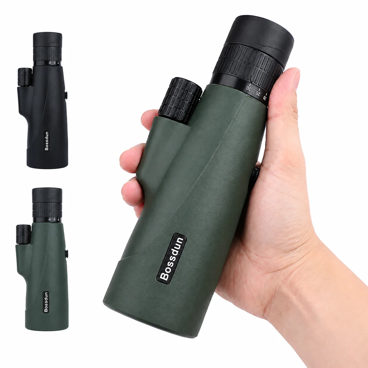 10-30x50 Zoom Monocular Telescope with Phone Adapter and Tripod for Bird Watching Hunting Camping Travel Outdoor Viewing