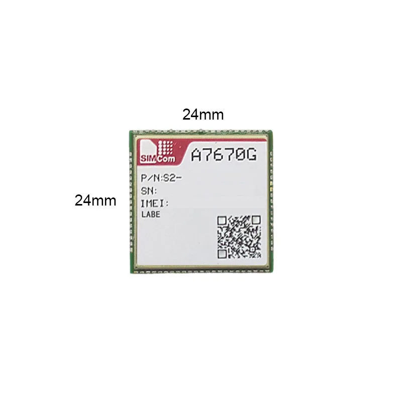 SIMCOM A7670G-LABE Mini Core Board with Antenna Global band 4G LTE CAT1 Module 2G+Voice Modem Development Breakout Kit