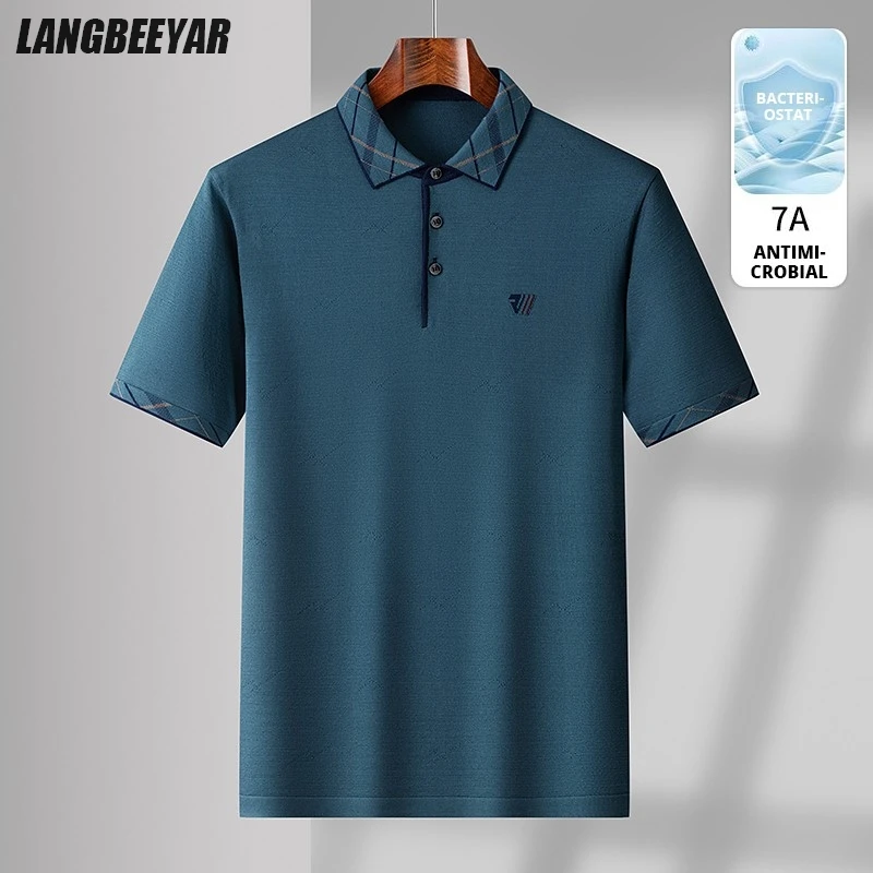 

High End Business New Designer Men's Polo Shirts Short Sleeve Tops Summer Fashions Regular Fit Casual Mens Clothes 2025
