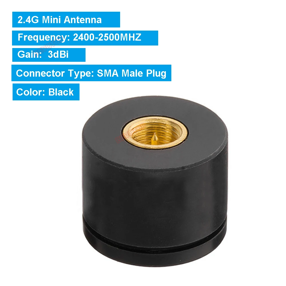 New 2.4G 3dBi Mini Antenna Bluetooth Wifi Antenna SMA / RP-SMA Male Connector BT WiFi Wireless Router Thumb Antenna BEVOTOP