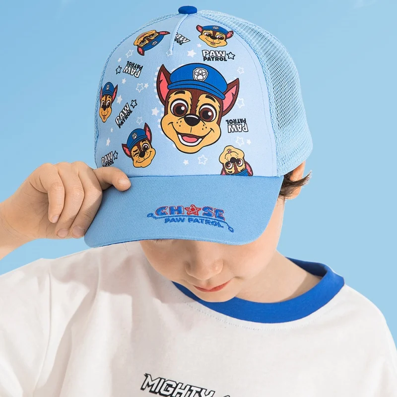 

New Paws Patrols Chases Boys Child Baseball Caps Letter Kids Hiphop Breathable Mesh Hat Cute Cartoon Anime Sunbonnet Shade Caps