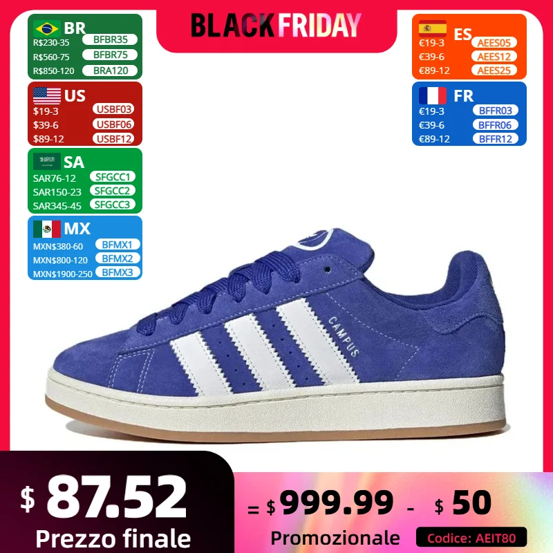 Adidas original shoes men and women new style Campus 00s adidas low cut Casual Fashion board shoes