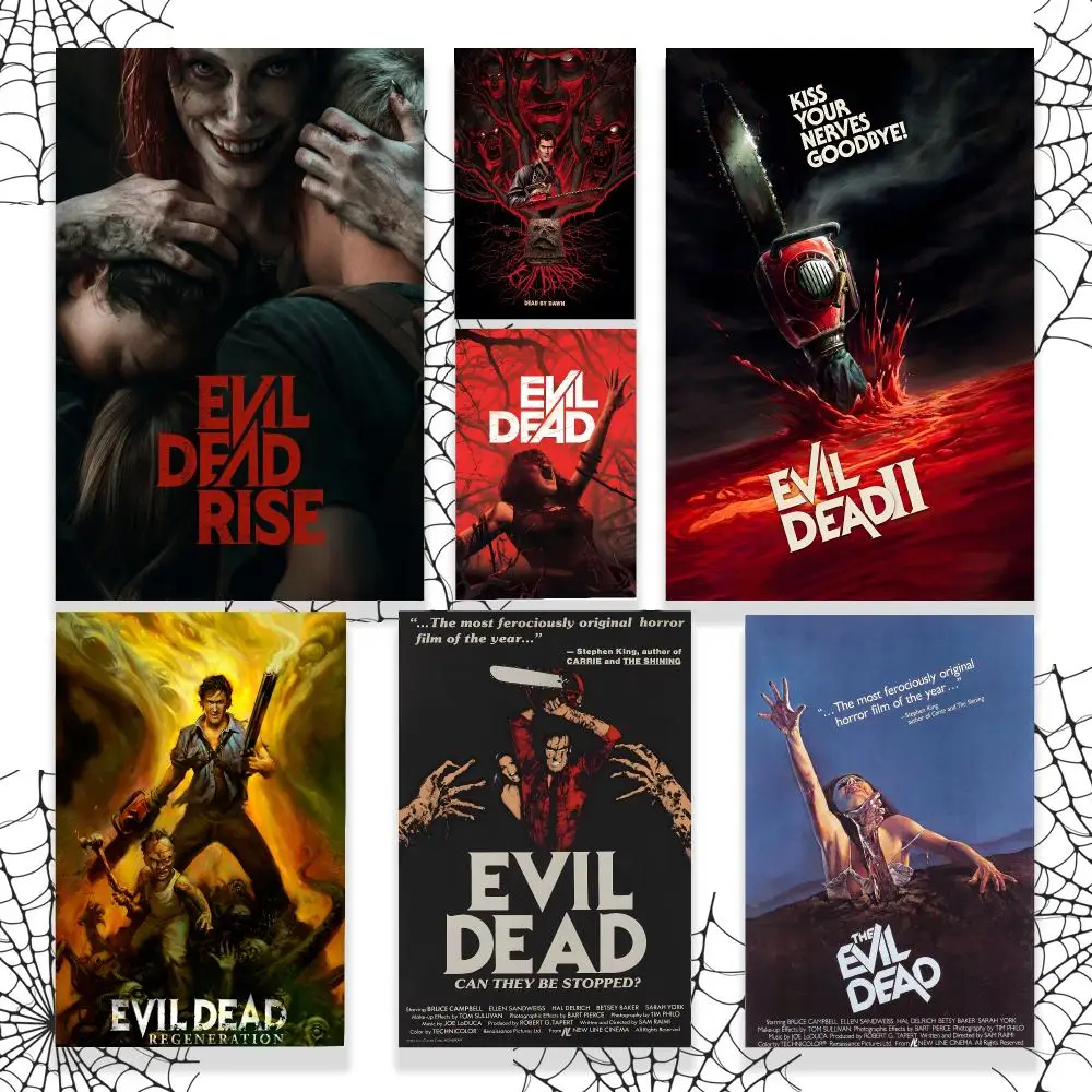 Horror Movie The Evil Dead Poster Graphic Wall Art Poster HD Waterproof PP Paper Print for Bedroom Living Room Office Decor Gift