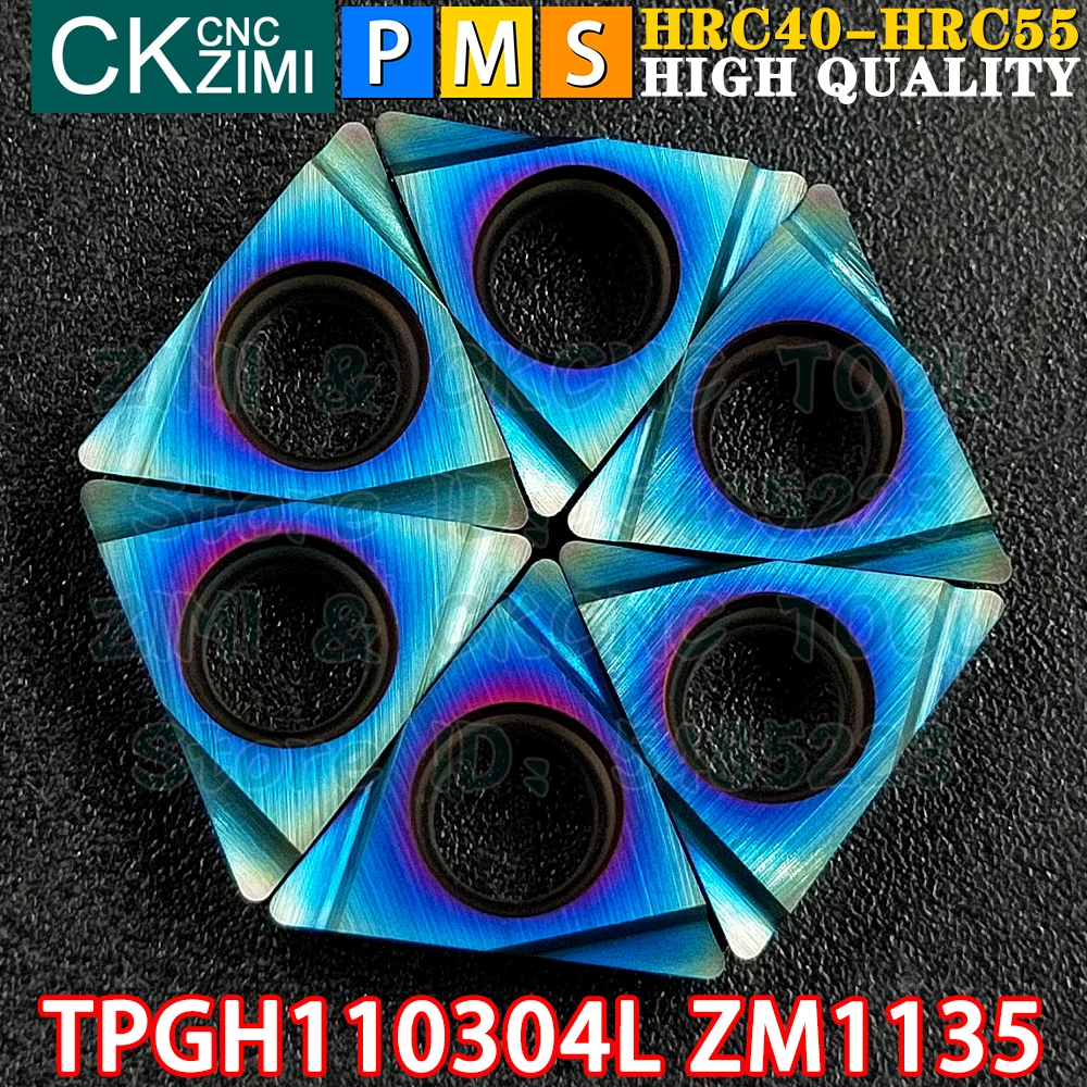 

TPGH110304L ZM1135 TPGH 110304L ZM1135N Твердосплавные вставки Пластины для чистового растачивания Токарные инструменты Машинные вставки TPGH1103 TPGH 1103 Расточная оправка с ЧПУ Инструменты для токарных станков