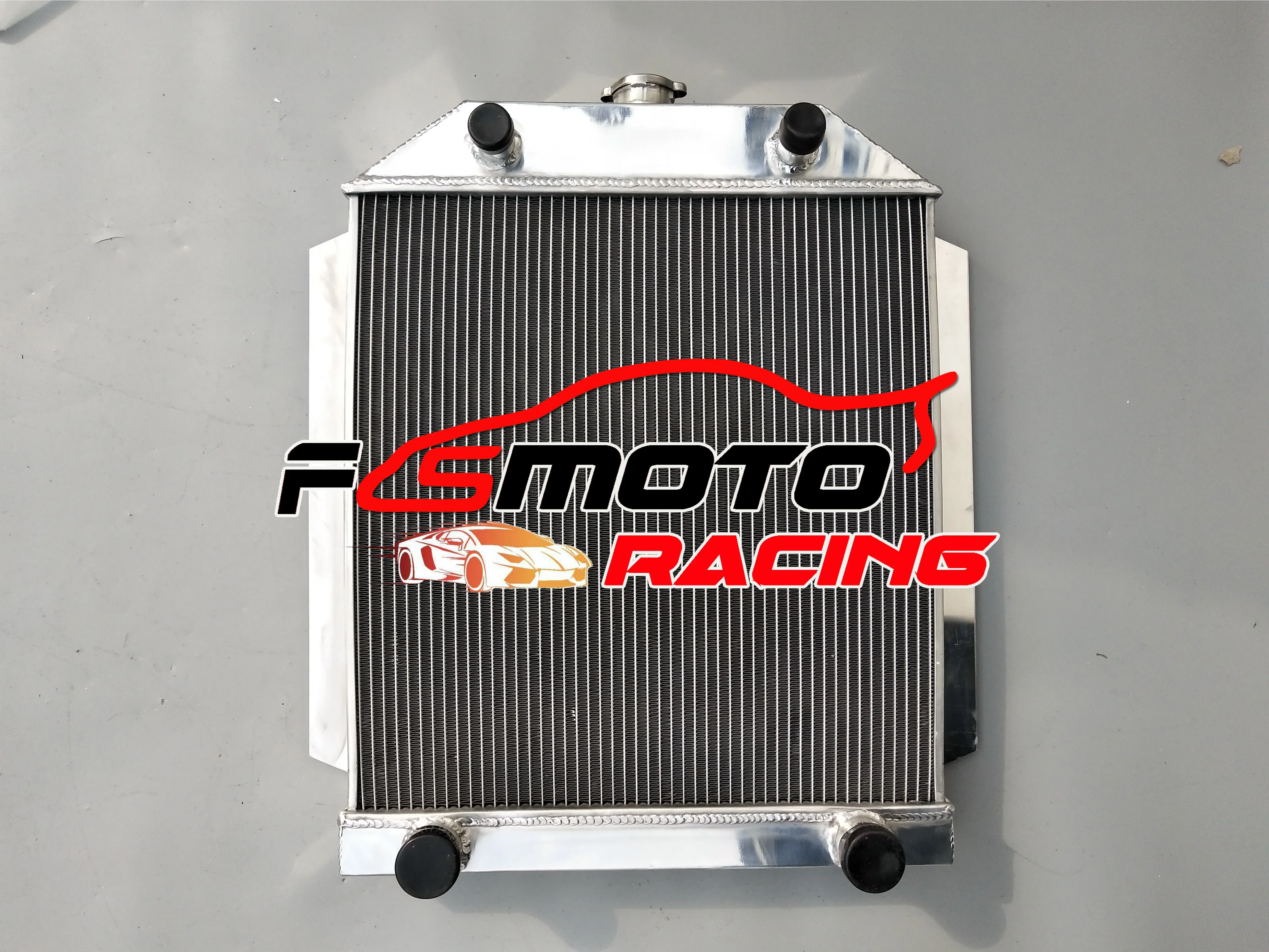 Para FORD CAR FLATHEAD V8 motor M/T 1949-1953 1950 1951 1952 radiador de aluminio refrigeración por agua disipador de calor Intercooler
