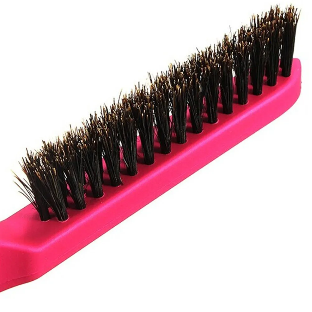 4Pcs Pig Bristle Hairbrush Eco Friendly Long Handle Durable Scalp Stimulator Perfect for Home Salon Use Professional Hair Comb