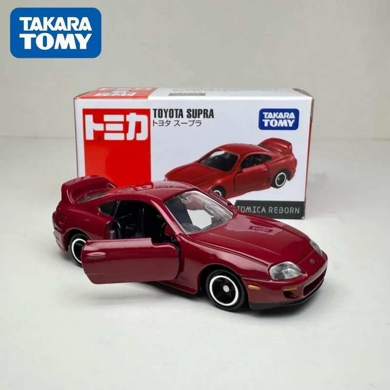 Takara Tomy Tomica Reborn Toyota Supra, modèle de voiture en alliage moulé sous pression, réplique rouge, véhicule de collection pour exposition et collection de loisirs