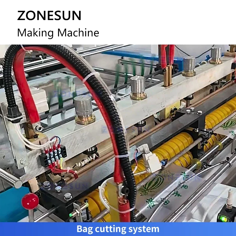 Zonesun Dual Channel Plastic Bag Making Machine Polythene Bag Making Machine Automatic Bag Production Machine ZS-PZD2