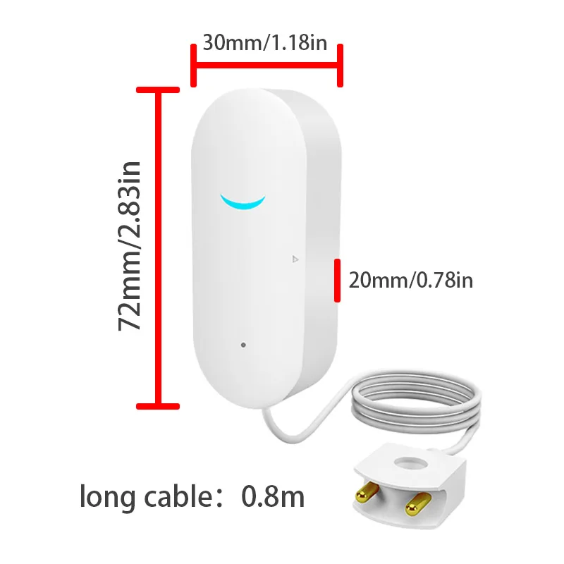 Household Water Immersion Alarm WiFi Remote Kitchen Laboratory Aquarium Water Level Sensor Leakage Full Water Detector
