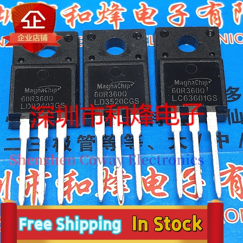 10PCS-30PCS  60R360Q MMF60R360Q TO-220F 600V 11A   In Stock Fast Shipping