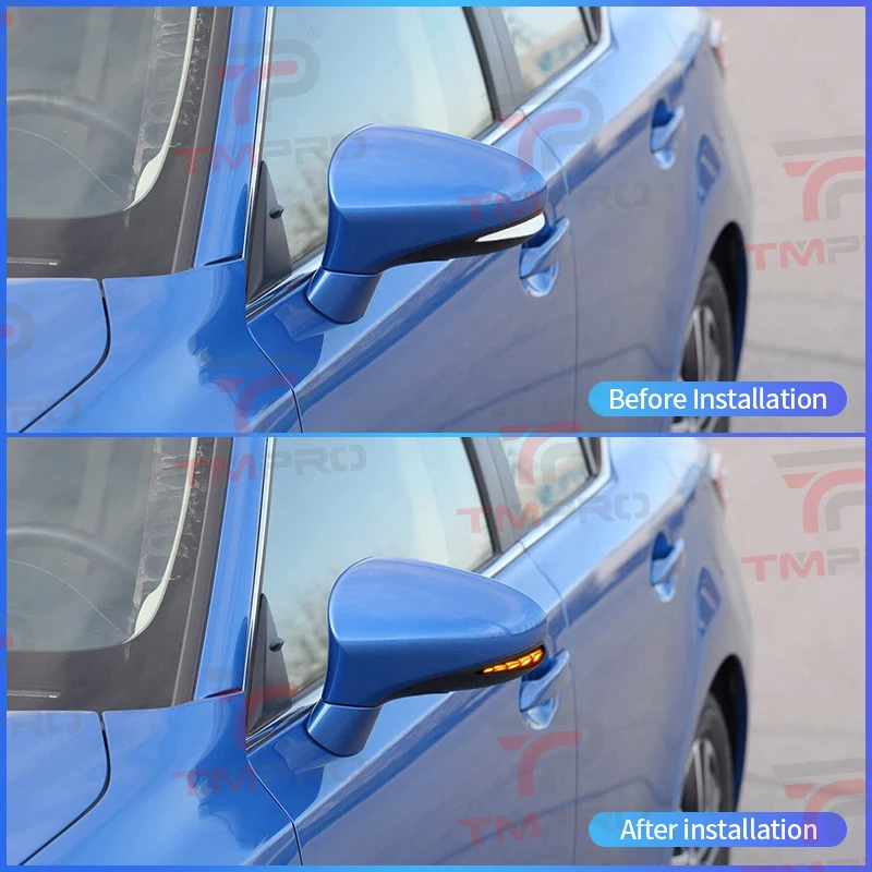 Rearview mirror running light for Lexus LS460 ES300 ES350 IS GS RC CT200h Dynamic blue white day running light welcome light