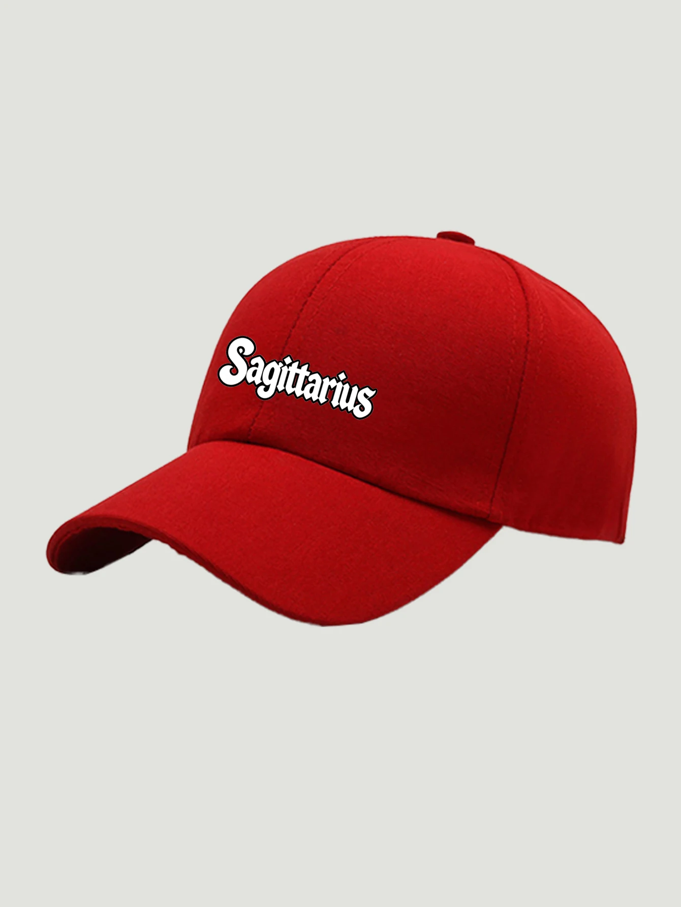 12 Zodiac Signs Baseball Cap, Print Red Dad Hat, Adjustable Unisex Casual Hat, Ideal Festival Party Daily Accessory ‑Lover Gift