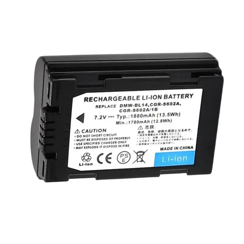 Camera CGR-S602E DMC-LC5 DMC-LC40 GR-S602 CGR-S602A Rechargeable Lithium Battery