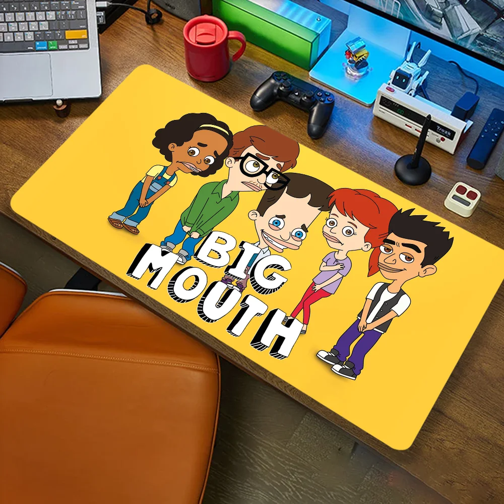 Schöne Big Mouth Cartoon Mousepad Computer Büro Spiel Tischsets XXL Gummi Anti-rutsch Gaming Tastatur Lange Schreibtisch Pads