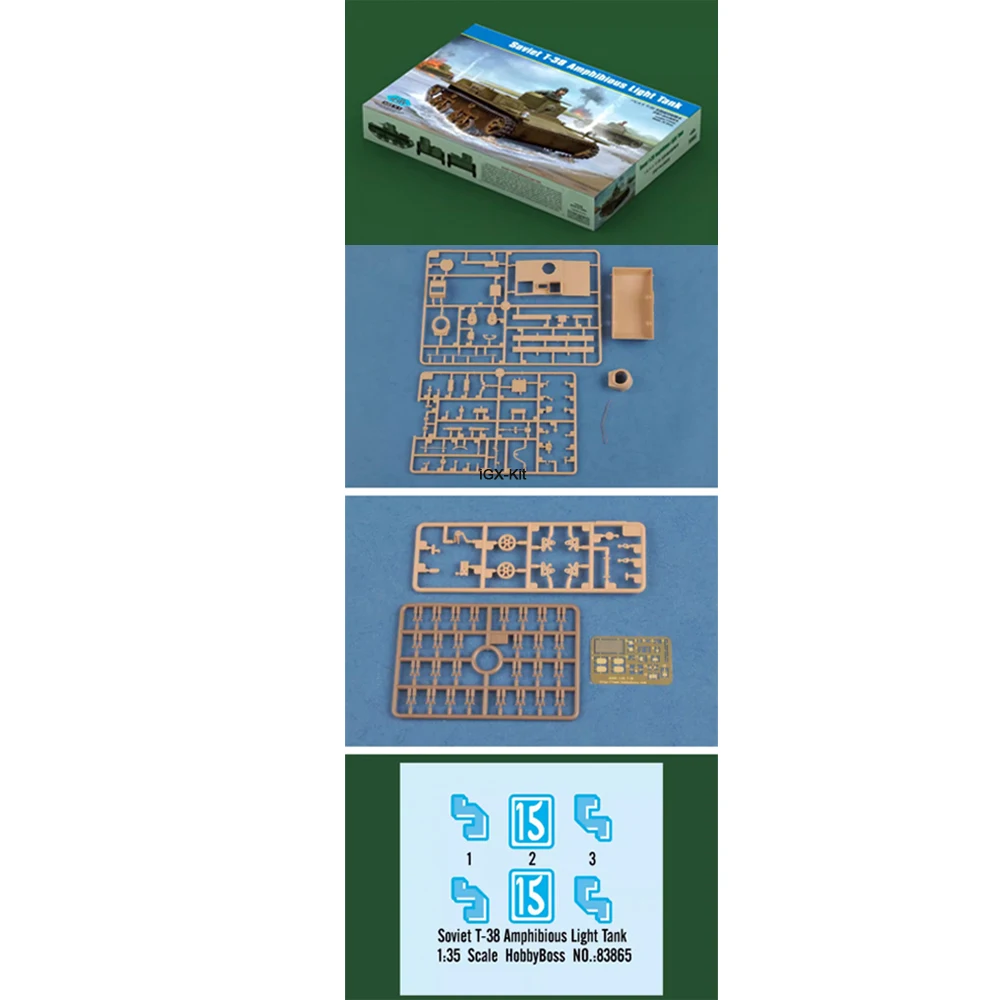 

Hobbyboss 83865 1/35 Scale Soviet T38 T-38 Amphibious Light Tank Vehicle Hobby Craft Toy Plastic Model Building Kit