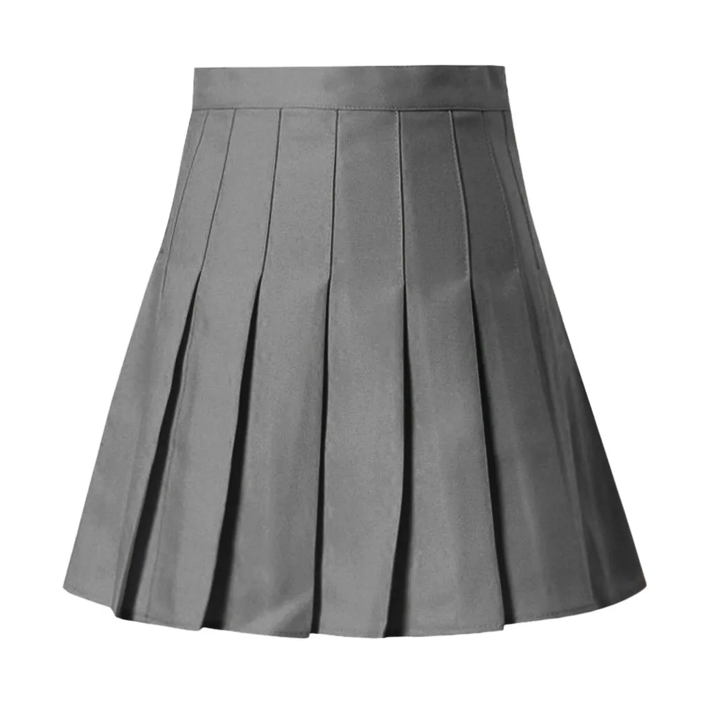 Women Skirts High Waist Pleated Mini Skirt Pink  Satin Skirt Women's Fashion Slim  Casual Tennis  School y2k skirt  plaid skirt