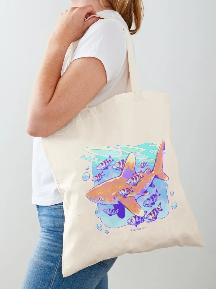 Oceanic Whitetip Anatomy Tote Bag Women's shopping bag large tote bag Women's bags Canvas Tote