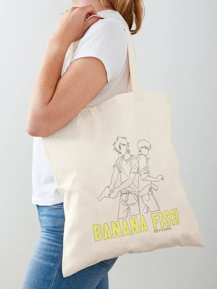 

Banana Fish - Ash & Eiji Silhouette Tote Bag shopper bag women canvas hand bag Handbags women shopper bags