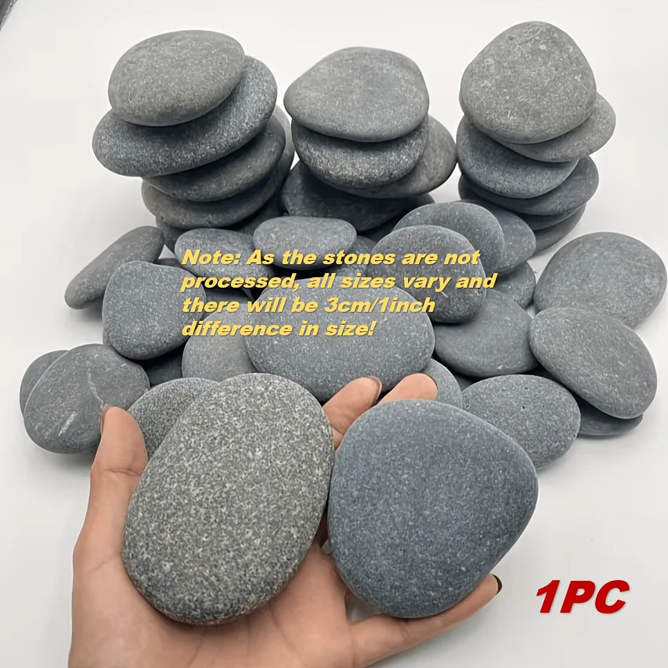 1pc Extra-Large Painting Rocks - Smooth & Flat DIY Stones for Arts, Crafts, and Decoration, Hand-Picked for Creative Projects