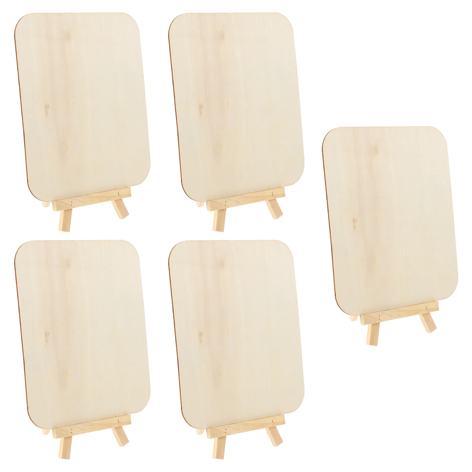 5 مجموعات من لوحات الرسم DIY للأطفال من الخشب الطبيعي لوحات جرافيتي فارغة تعلم الألوان مستلزمات فنية تعليمية لعبة رسم للأطفال #6