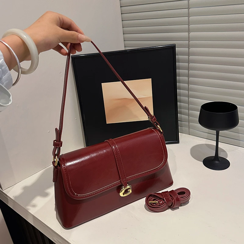 

Women's Leather Fashion Classic Crossbody Tote Bag Elegant Luxury Designer Shoulder Handbag For Daily Use