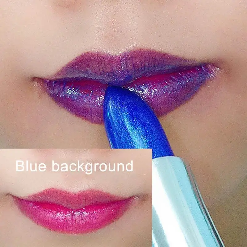 Blue Rose Lipstick Temperature Color Changing Lip Moisturizing Balm  Makeup Lip Gloss Shiny Lipstick Long Lasting  Lip makeup