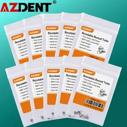 10 paczka = 40 sztuk (4 sztuk/paczka) AZDENT Dental 1st Molar Bondable cabrio Single MBT / Roth / Edgewise 0.022 tubka dentystyczna