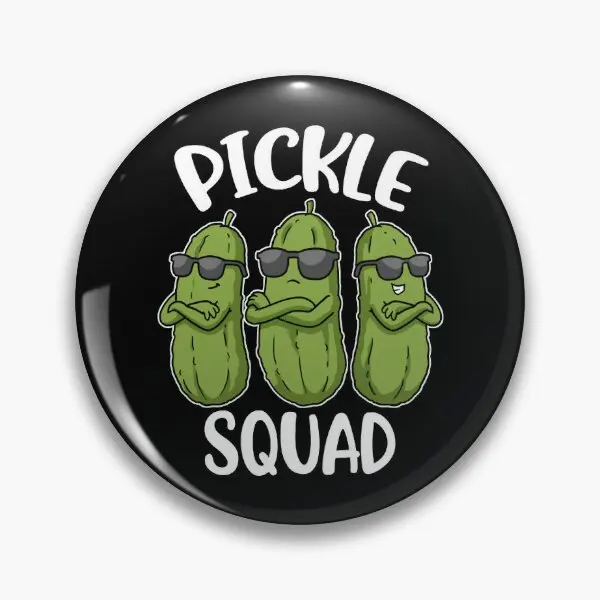 Pickle Squad, Pin de botón suave divertido, insignia de cuello, broche de ropa de Metal de dibujos animados, Pin de solapa, joyería de amante