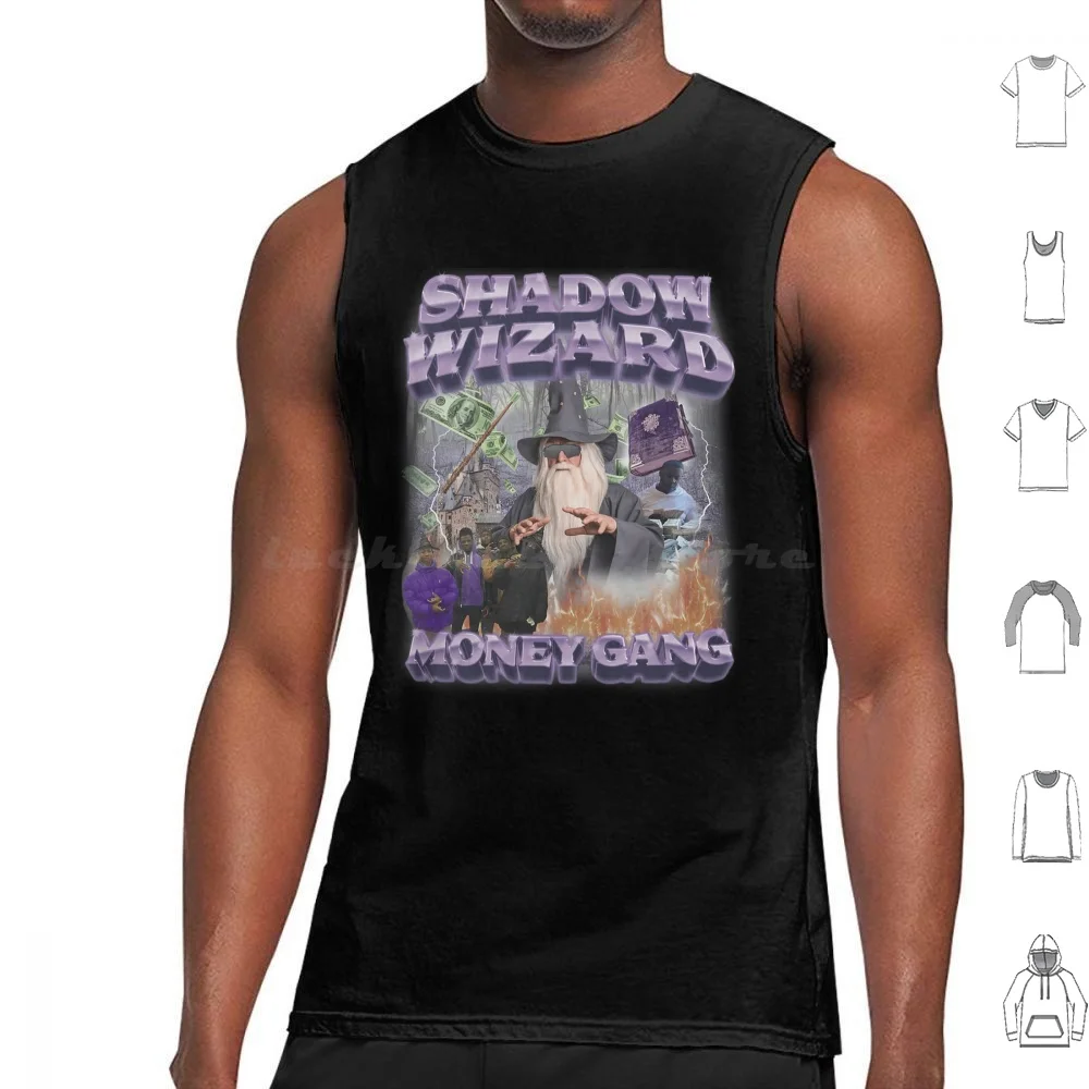 Shadow Wizard Money Gang Tank Tops Vest Sleeveless Shadow Wizard Shadow Wizard Money Gang Rap Shadow Wizard Joeyy Concert