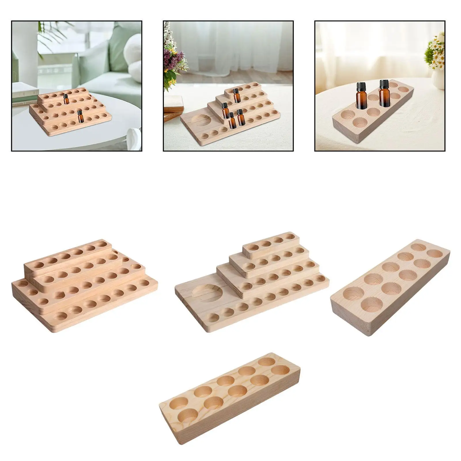 Hölzerner Präsentationsständer, Tischständer für Nagellack, Duftbehälter für Neujahr, Festivals, Geburtstage, Jubiläen, Einweihungsparty