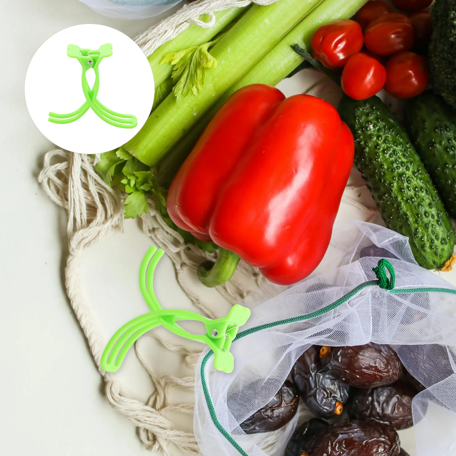 

50Pcs Anti-Scald Vegetable Clips Reusable Plastic Hot Pot Spicy Hot Pot Picnic Kitchen Accessories Tied Vegetable Clips