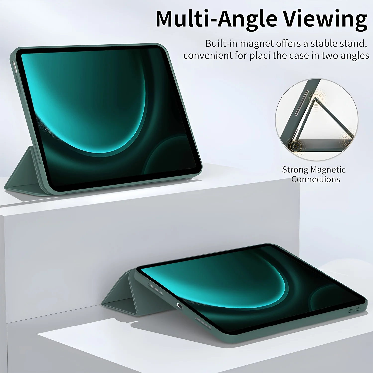 Für Samsung Galaxy Tab A7 A8 A9 A11 S6 S7 S8 S9 S10 FE + Lite Plus 8.7 10.4 10.5 10.9 11 Magnetische Flip Smart Cover Tablet-Hülle – Detail 1