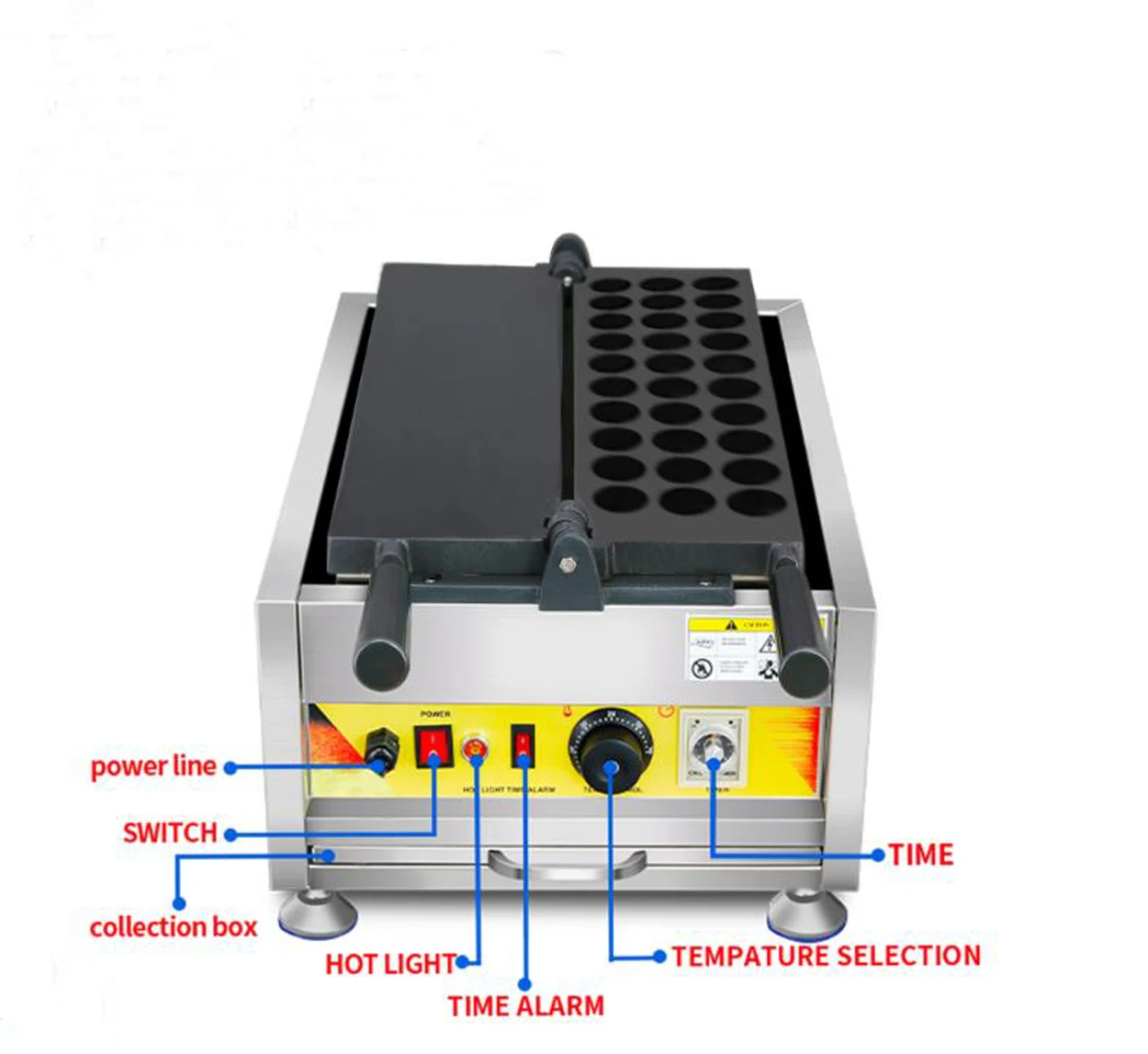 Commercial Use Non-stick 110v 220v Egg Waffle Ball Maker Octopus meatball machine Commercial Takoyaki Machine