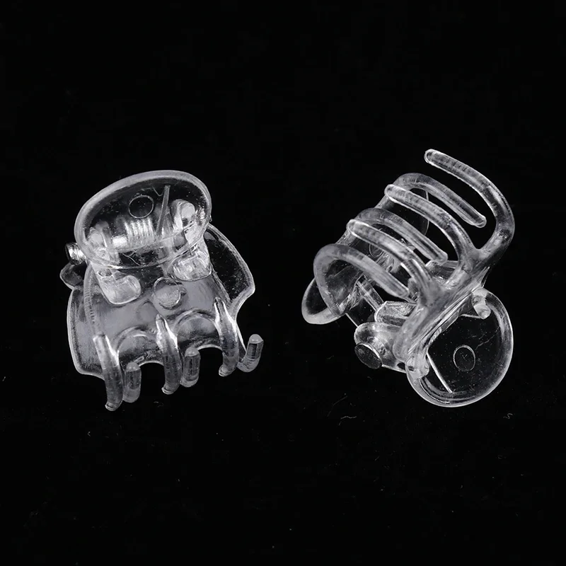 Clipes de orquídea transparentes com 6 garras, suporte de flores de borboleta de plástico, fixador transparente para jardim, haste de videira, plantas de escalada