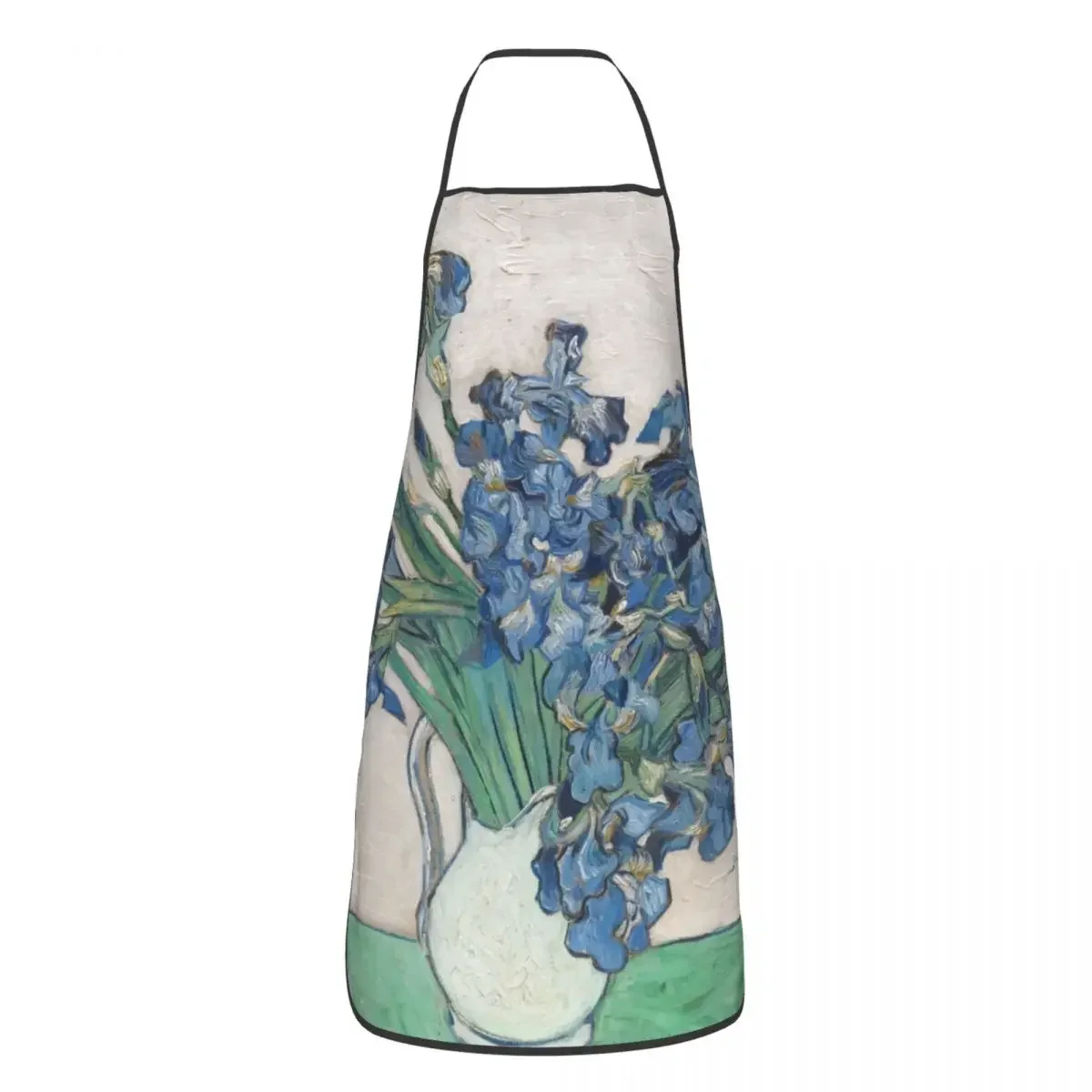 Забавный фартук-нагрудник Винсента Ван Гога с ирисами для мужчин и женщин, унисекс, кухонный шеф-повар, художественная роспись, стол, кухня для приготовления пищи, выпечки