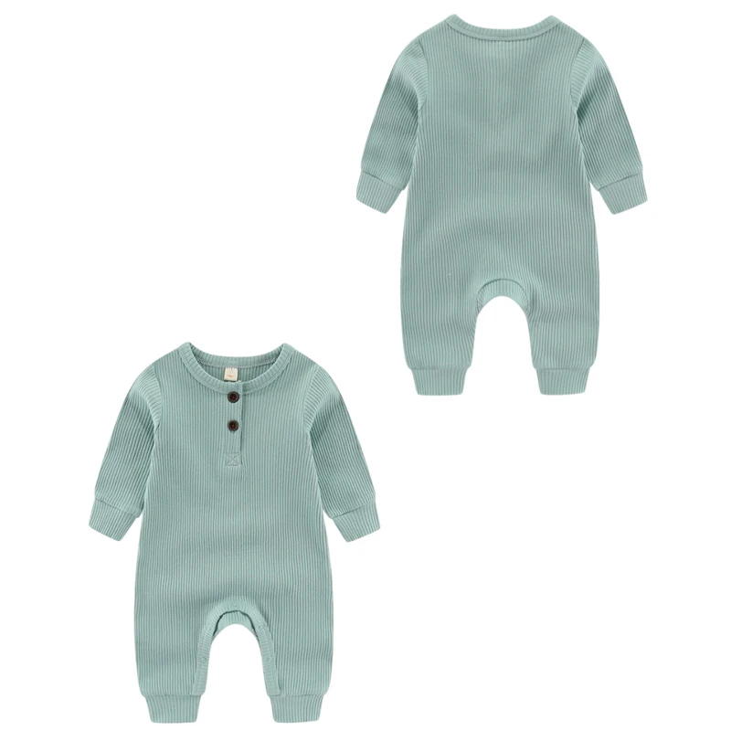 Autumn Newborn Infant Baby Boys Girls Romper Playsuit Overalls Cotton Long Sleeve Baby Jumpsuit Newborn Clothes