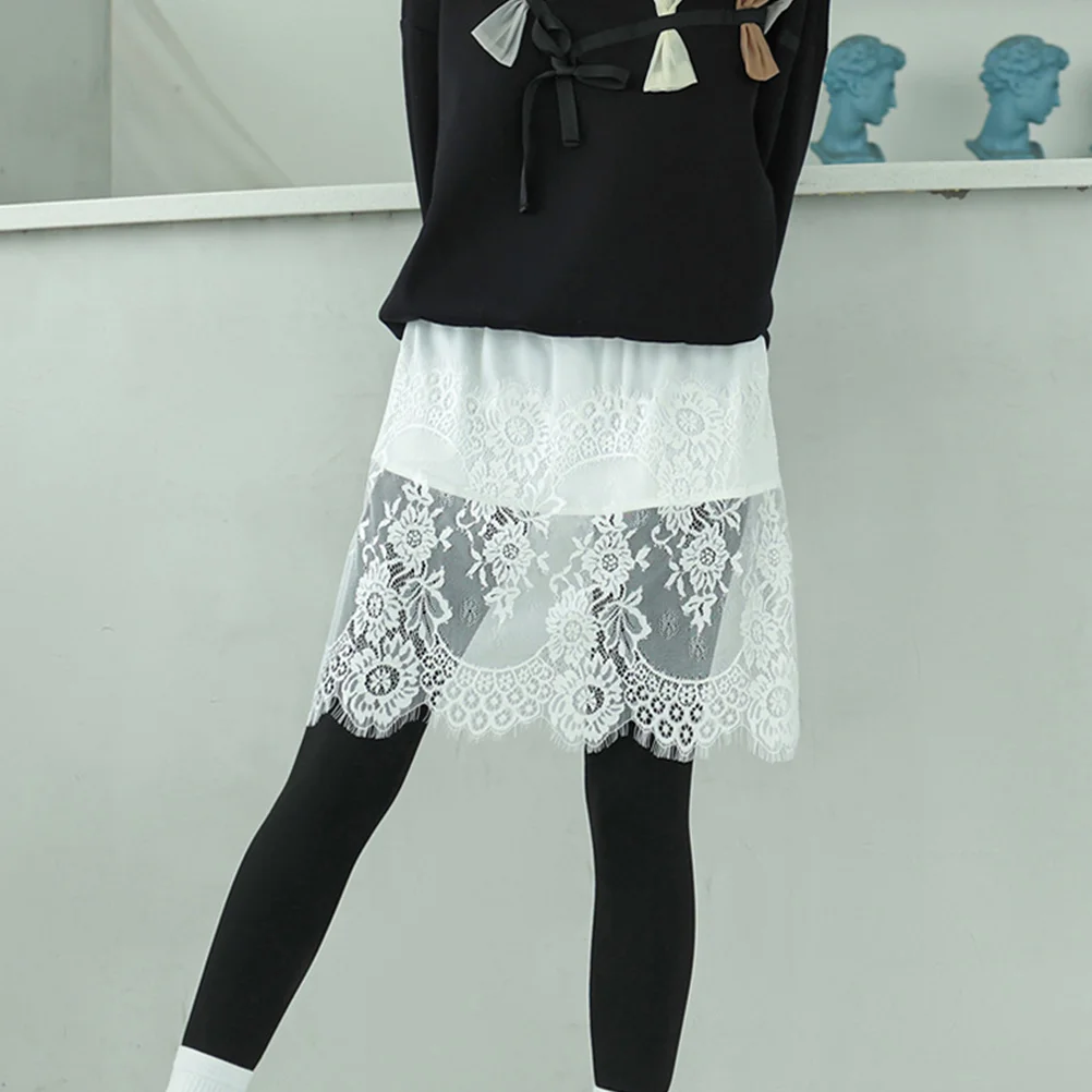 

Fake Hem Skirt Extender Women's Mini Adjustable Shirt Layering Extension for Extenders