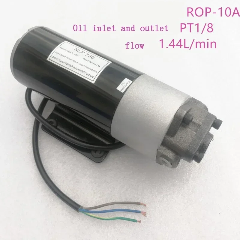 DC 12V/24V AC 220V Diesel Oil Pump Electric Hydraulic Pump Small DC Oil  Micro Gear Pump Gear Oil Oiler