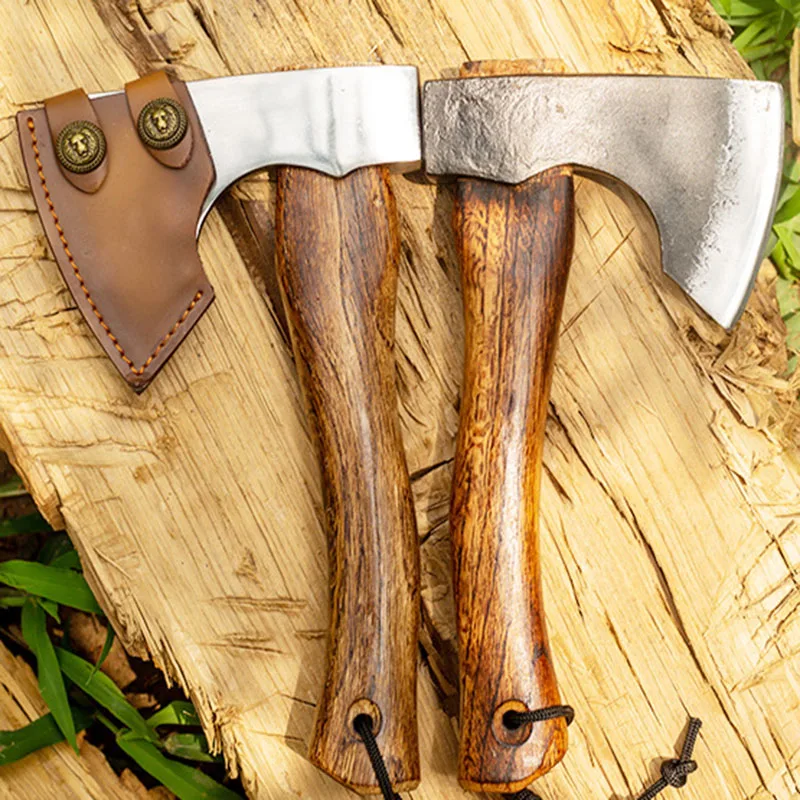 Outdoor classic Niman battle axe camping chopping wood, chopping trees, chopping bones axe Qinggangmu outdoor camping forging ax