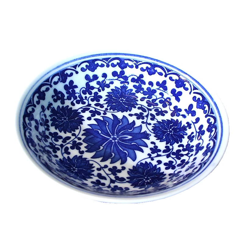 5/5.5 Inch Jingdezhen Blue and White Porcelain Vintage Ceramic Small Plate Sauce Dish Chinese Tableware Accessories Seasoning