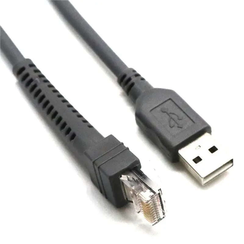 QWE-10X Scanner Data Cable LS2208 AP LS4208 DS9208 Barcode Scanner USB Port Data Cable