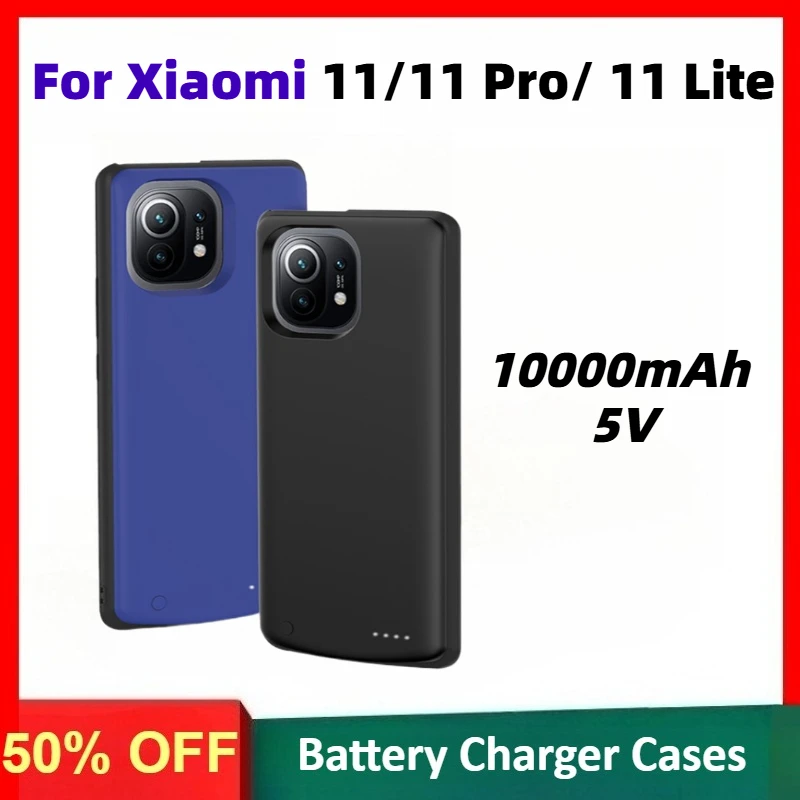 

10000mAh 5V Battery Charger Cases for Xiaomi 11 Ultra Thin Battery Charging Cover for Xiaomi 11 Pro 11 Lite Power Bank Case
