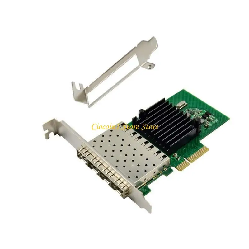A3PC 4 Port PCIe Fiber 1000M Ethernets Card I350AM4 Chipset Desktop Networking