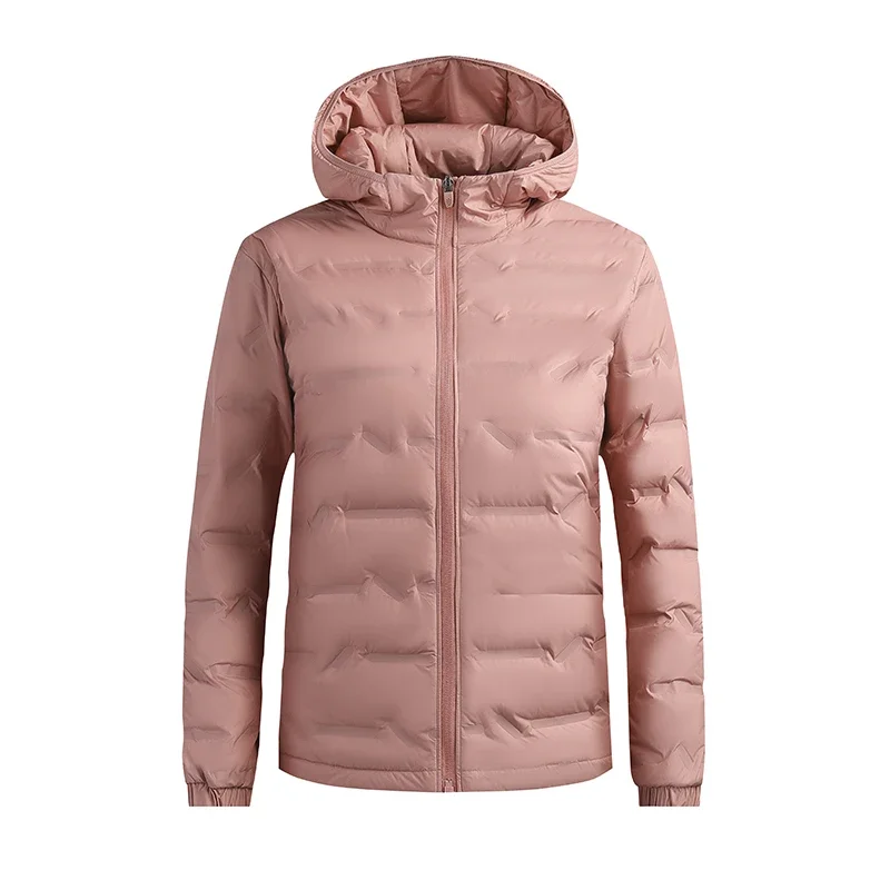Padded Waterproof Windproof Thicken Hoodies Women Duck Down Jacket Autumn Winter Outerwear Tops Lightweight Causal Coat Cardigan