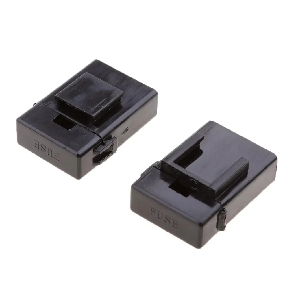 ATC Blade Fuse Block Large Capacity Fuse Container Plastic Black Boat Marine Fuse Box for Vehicle