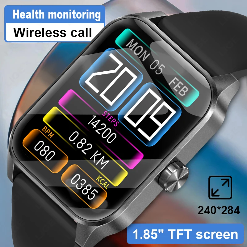 LIGE Health Smart Watch Men Women Sleep Monitor Oxygen Physiological Cycle Smart Watch Adult SmartWatch Waterproof Watch Sports